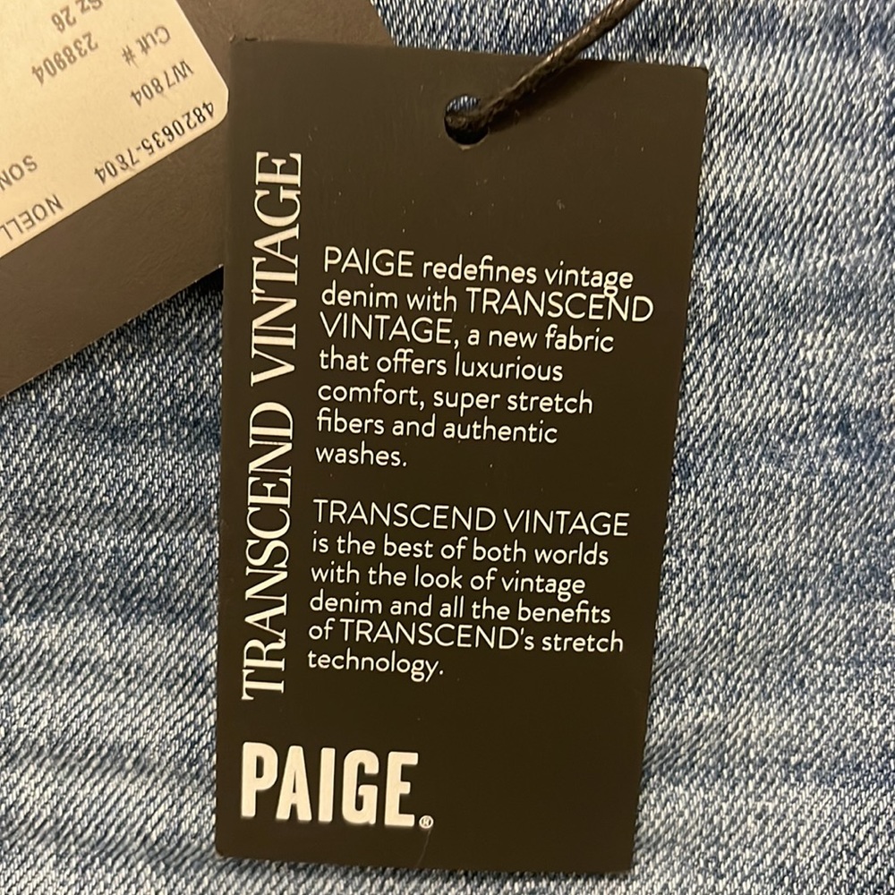 PAIGE High Waisted Vintage Inspired Noella Relaxed Straight Leg Jeans - 26W - Picture 15 of 16